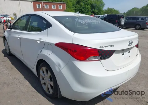 2013 Hyundai Elantra Limited from USA, damaged, VIN 5NPDH4AE2DH263286